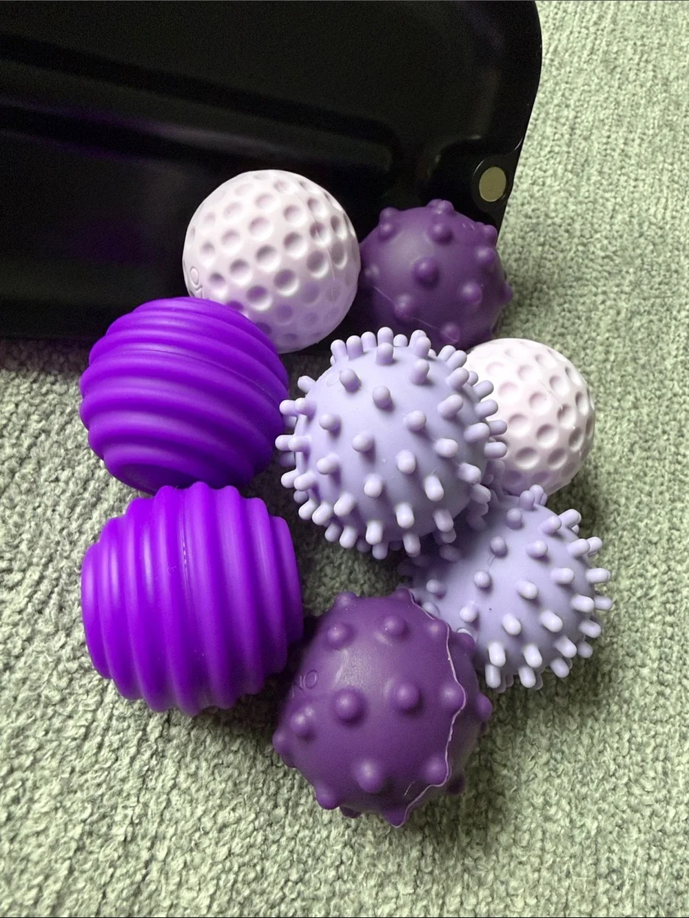 ONO Signets Silicone Magnetic Fidget Sensory Balls in Case NEW Purple